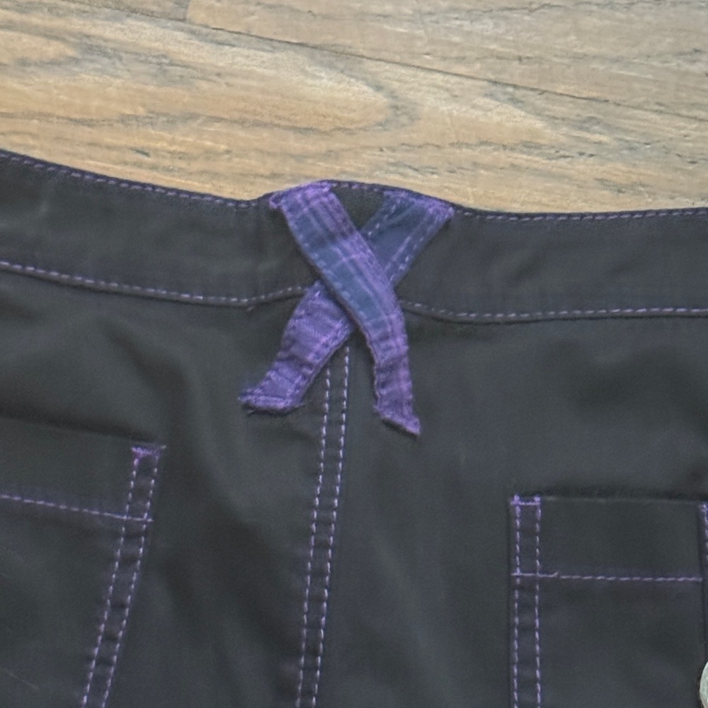 Tripp NYC Punk Black and Purple Lace Up Side Detail Pants | Size 15 | RARE - Picture 6 of 10